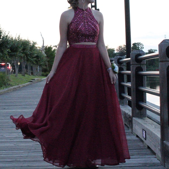 Two-Piece Sherri Hill Prom Dress - Picture 1 of 5